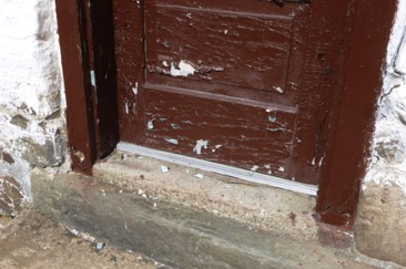 Deteriorating door frame